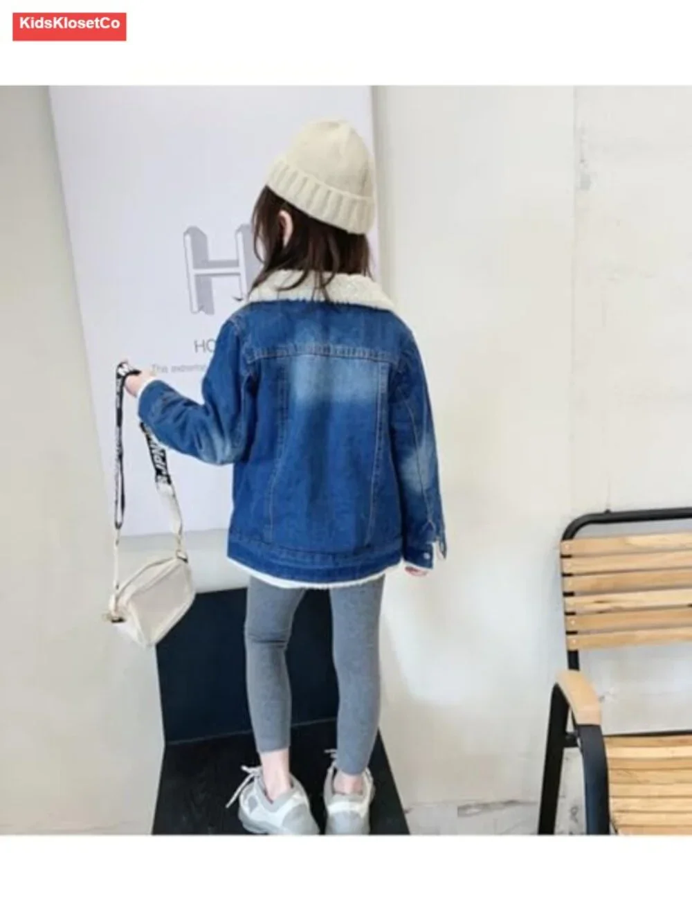 Girls Denim Jacket with Ripped Details, Soft Cotton, Button/Zipper